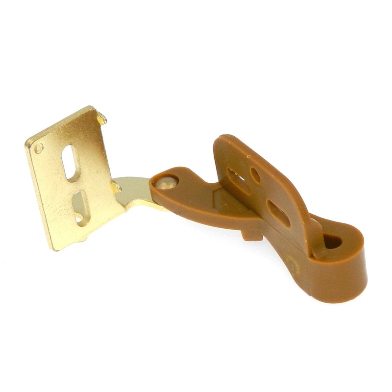 Amerock CM2606-3 Bright Brass 1/2 Overlay Concealed Self-Latching Knife Hinge