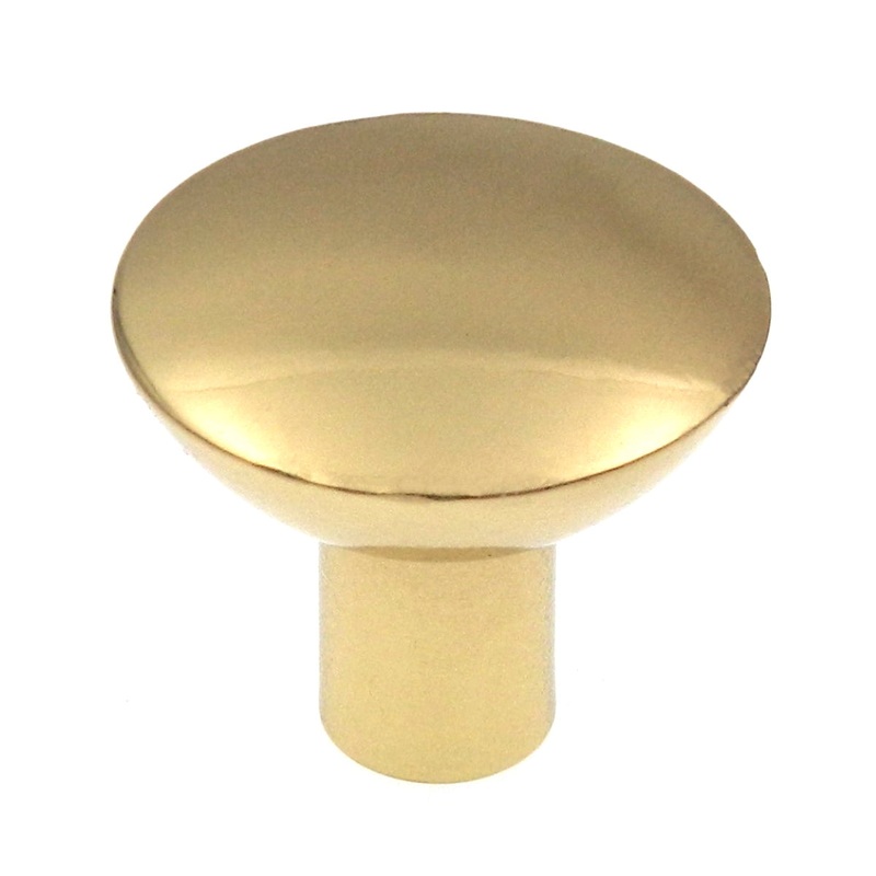 Amerock Hardware BP1416-3 Polished Brass Solid Brass 1 1/8 Cabinet Knob Pulls
