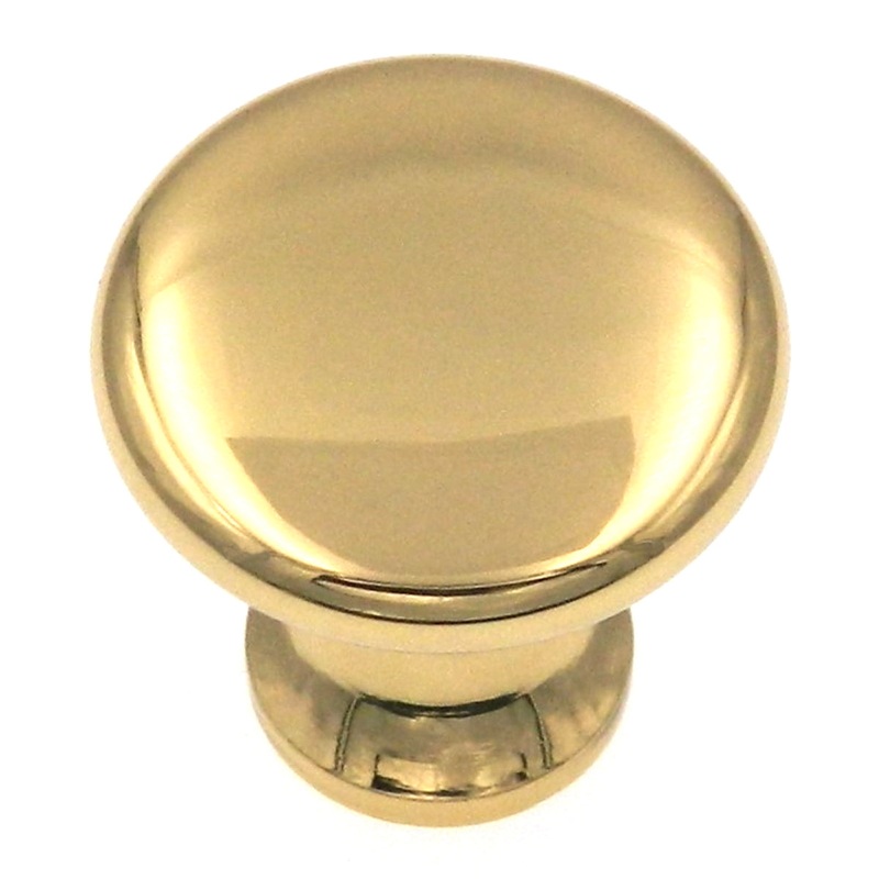 Amerock Hardware BP1423-3 Solid Brass Polished Brass 1 Cabinet Knob Pulls