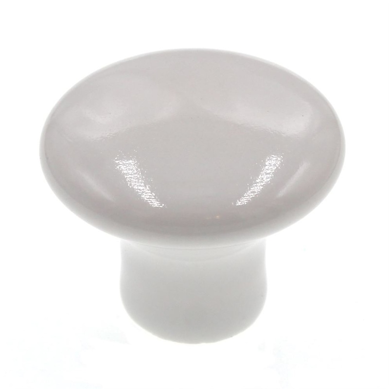 Amerock Hardware BP70635-30 White 1 3/16 Porcelain Cabinet Knob Pull