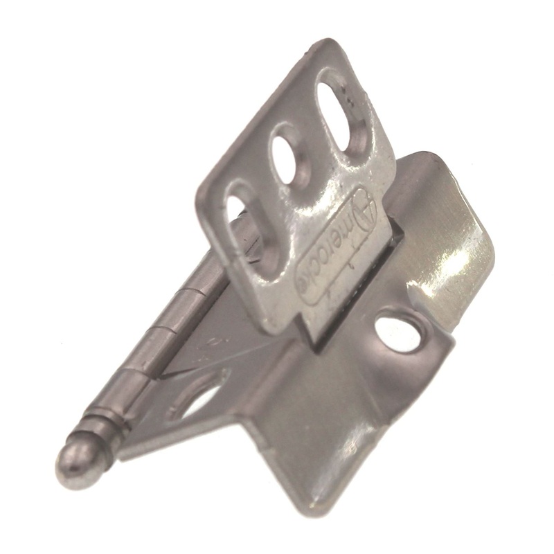 Amerock Satin Nickel Full Inset Hinge 3/4 Full Wrap Ball Tip PK3175TB-G10