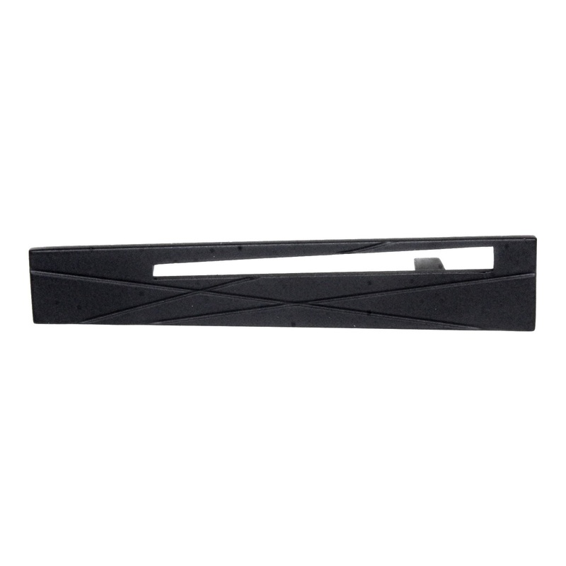 Atlas Homewares Modernist Right Cabinet Bar Pull 3 Ctr Matte Black 253R-BL