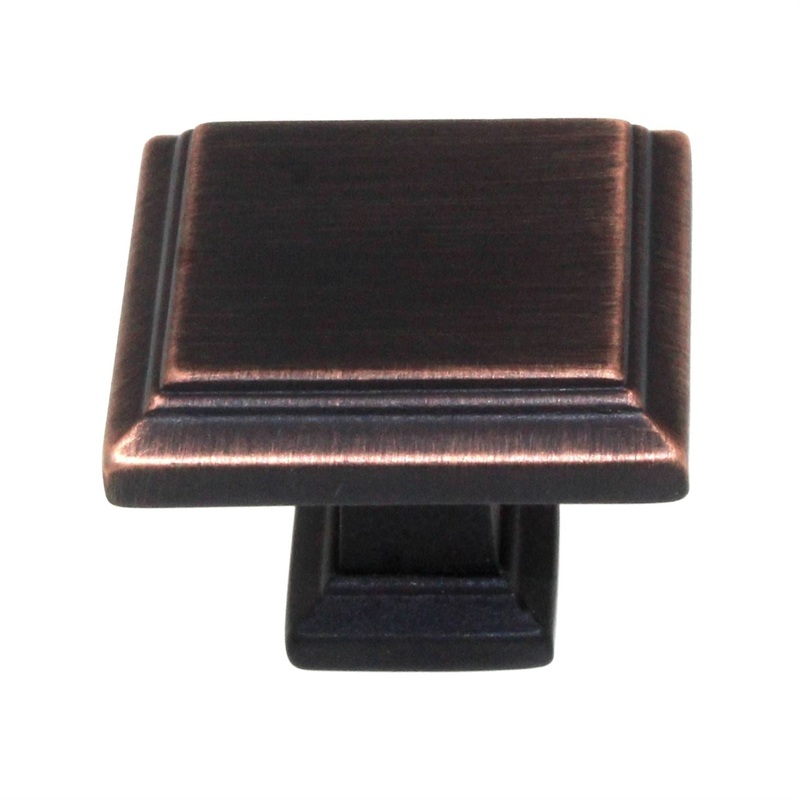 Atlas Homewares Sutton Place 1 1/4 Square Cabinet Knob Venetian Bronze 289-VB