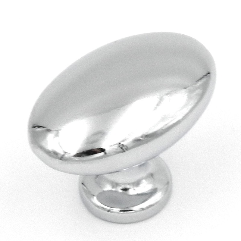 Hickory Hardware Eclectic Polished Chrome Oval 1 1/2 Cabinet Knob P301-26