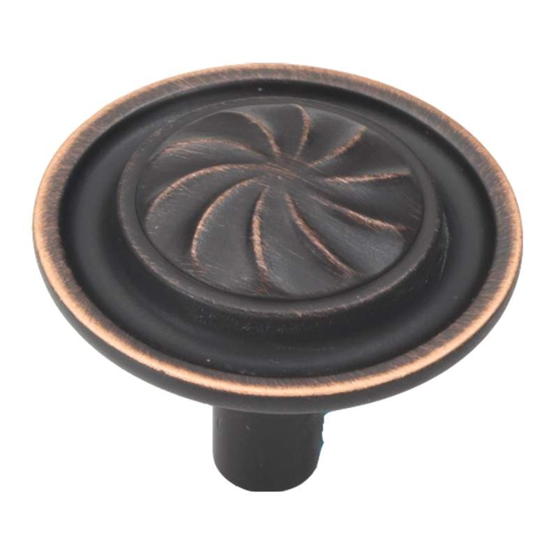 Hickory Hardware Roma Vintage Bronze Round 1 1/2 Cabinet Knob P3461-VB