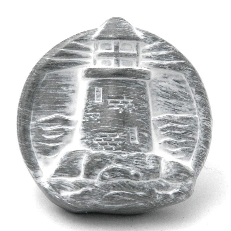 Hickory Hardware South Seas Whitewash Lighthouse 1 1/2 Cabinet Knob PA1811-WW