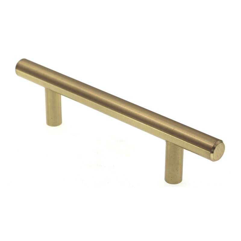 Pride 6 Cabinet Bar Pull 3 3/4 (96mm) Ctr Satin Brass P1096-SB