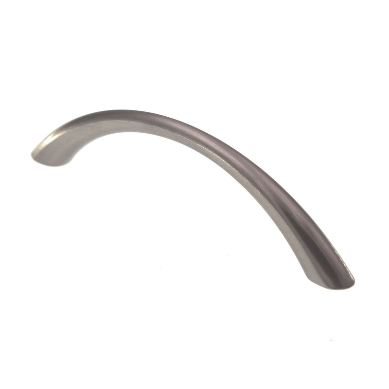 Pride Bow Cabinet Arch Pull 3 3/4 (96mm) Ctr Satin Nickel P7166-SN
