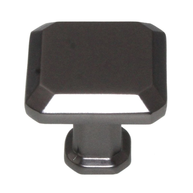 Pride Charleston 1 1/8 Angled Square Cabinet Knob Dark Pewter K92230DP