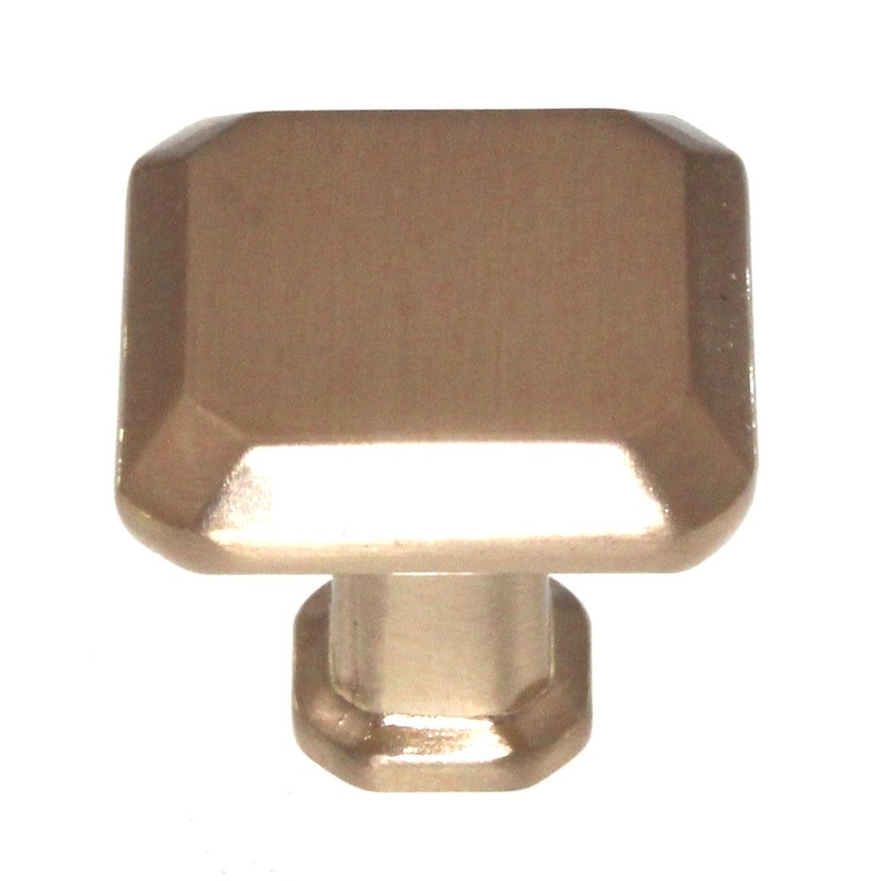 Pride Charleston 1 1/8 Angled Square Cabinet Knob Rose Gold K92230RG