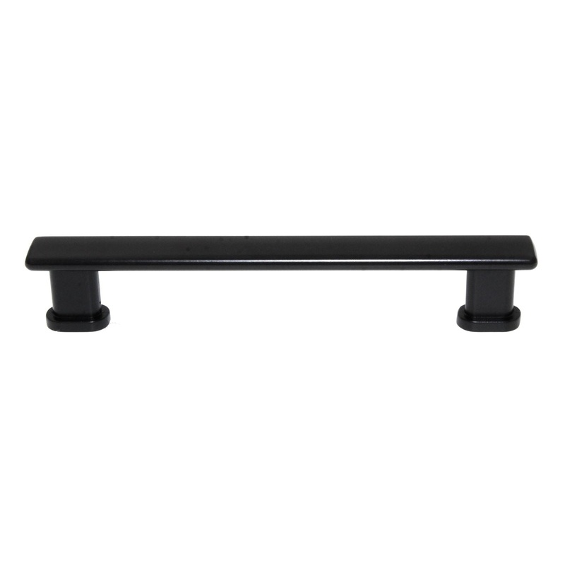 Pride Manhattan Square Cabinet Bar Pull 5 (128mm) Ctr Matte Black P92927-BK
