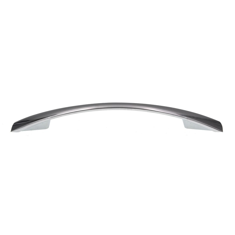 Pride Modern Bow Cabinet Arch Pull 5 (128mm) Ctr Polished Chrome P82104-PC