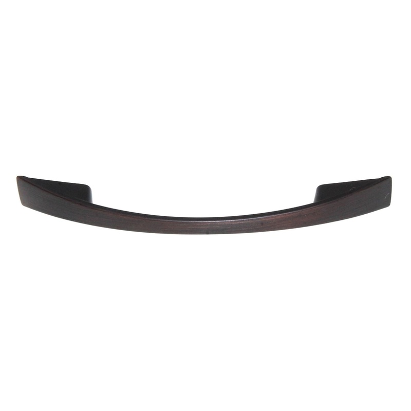 Pride Modern Bow Cabinet Pull 3 3/4 (96mm) Ctr Oil-Rubbed Bronze P82103-10B