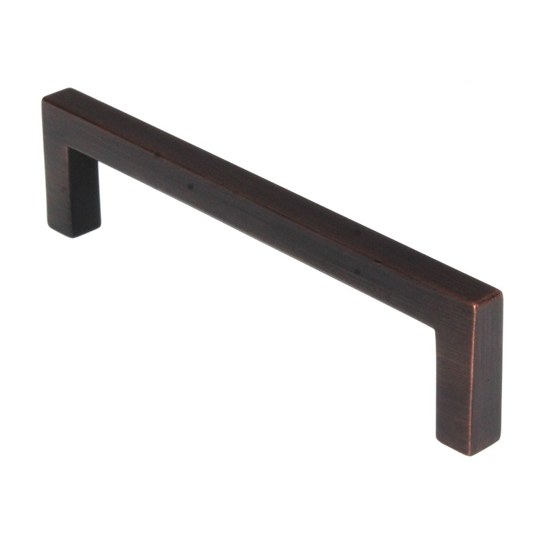 Pride Modern Square Cabinet Bar Pull 5 (128mm) Ctr Oil-Rubbed Bronze P87227-10B