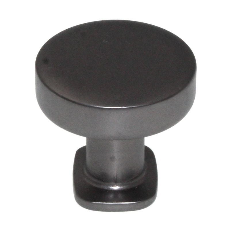 Pride Vail 1 1/4 Flat Top Round Cabinet Knob Dark Pewter K1218DP