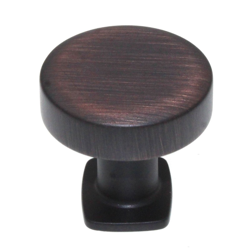 Pride Vail 1 1/4 Flat Top Round Cabinet Knob Oil-Rubbed Bronze K121810B