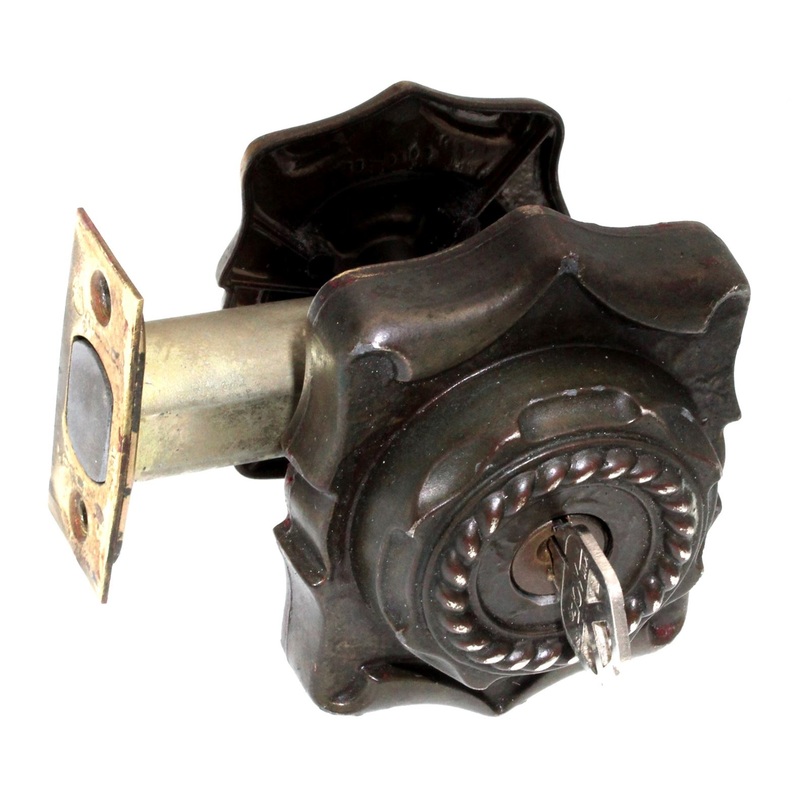 Vintage Amerock Carriage House Deadbolt with 1 throw Antique English 9075-AE
