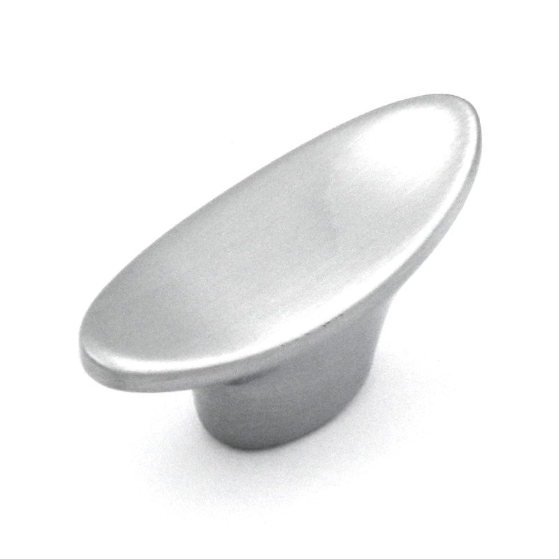 10 Pack Belwith Keeler Chromolux 1 1/4 Sleek Oval Cabinet Knob Pull 46665-9141