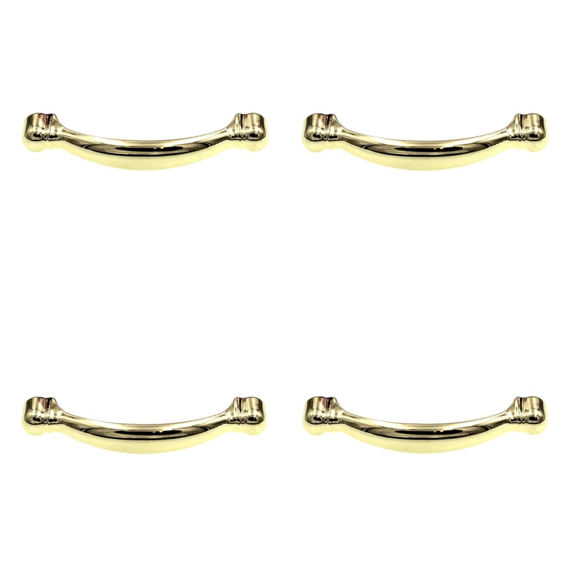4 Pack Amerock BP3441-3 Cabinet Handle Pull 3cc Allison Bright Brass
