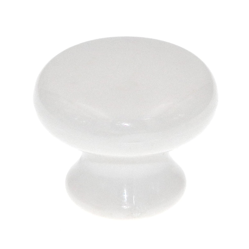 902WHT White 1 3/8 Mushroom Cabinet Knob Pulls Amerock Allison Value