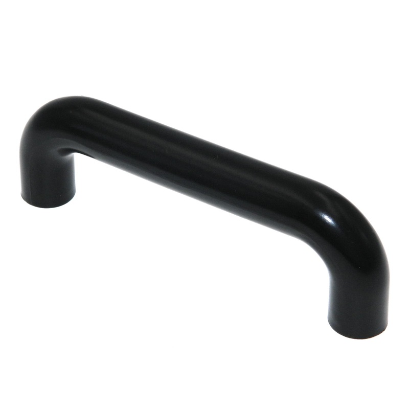 Amerock Allison Black 3 3/4 (96mm)cc Plastic Cabinet Handle Pull BP5432BJ
