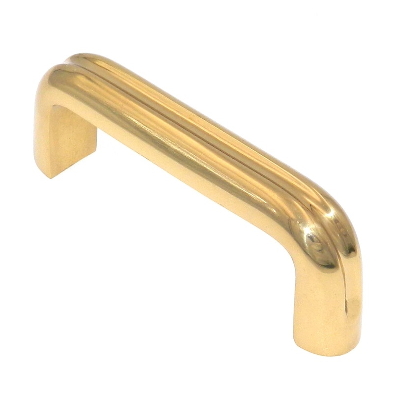 Amerock BP1414-3 Polished Brass Solid Brass 3cc Cabinet Handle Pulls