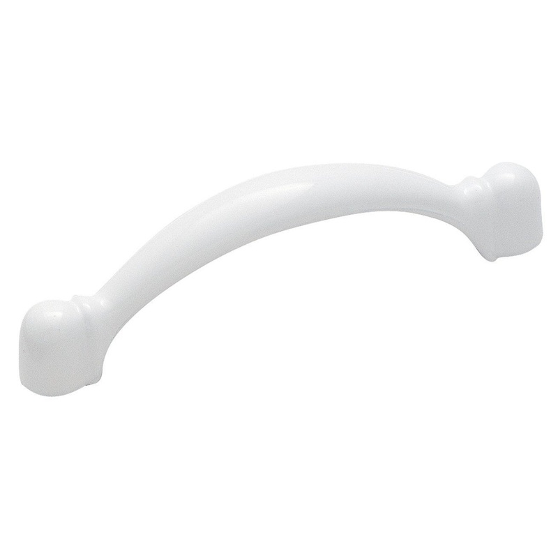 Amerock BP3441-GW Gloss White 3cc Arch Cabinet Handle Pull