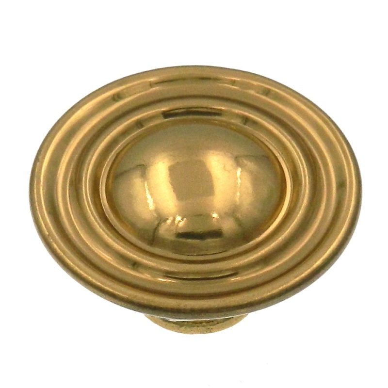 Belwith Hickory P716-UB Ultra Brass 1 1/2 Round Cabinet Knob Pull