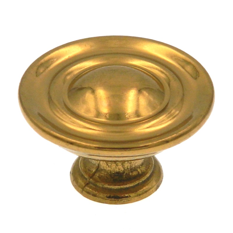 Belwith Hickory P717-UB Ultra Brass 1 1/4 Round Cabinet Knob Pull