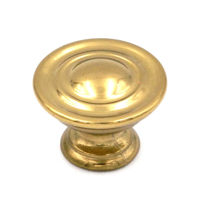 Belwith Hickory P718-UB Ultra Brass 1 Round Cabinet Knob Pull