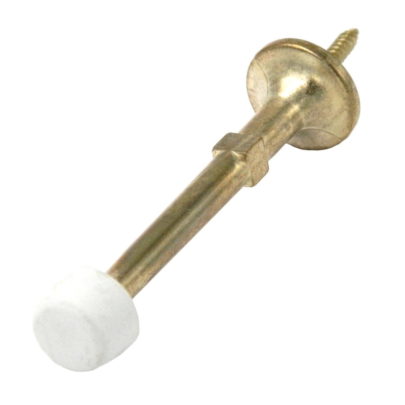 Hickory Hardware 2-7/8 Bright Brass Solid Doorstop PBH0254