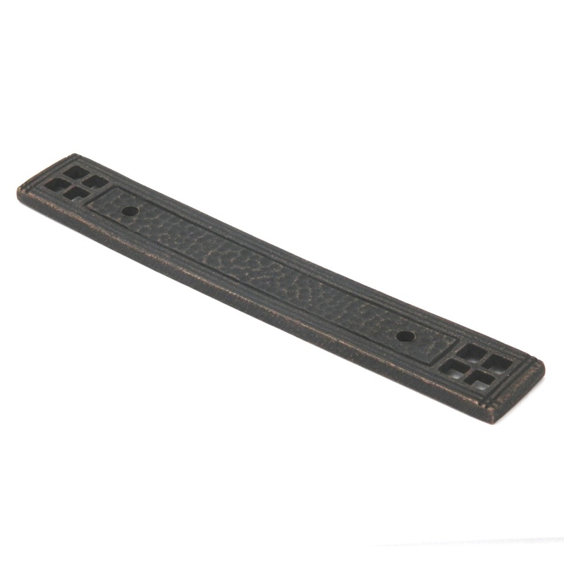 Hickory Hardware Kingston Antique Satin Bronze 3 3/4 (96mm)cc Handle Backplate M80