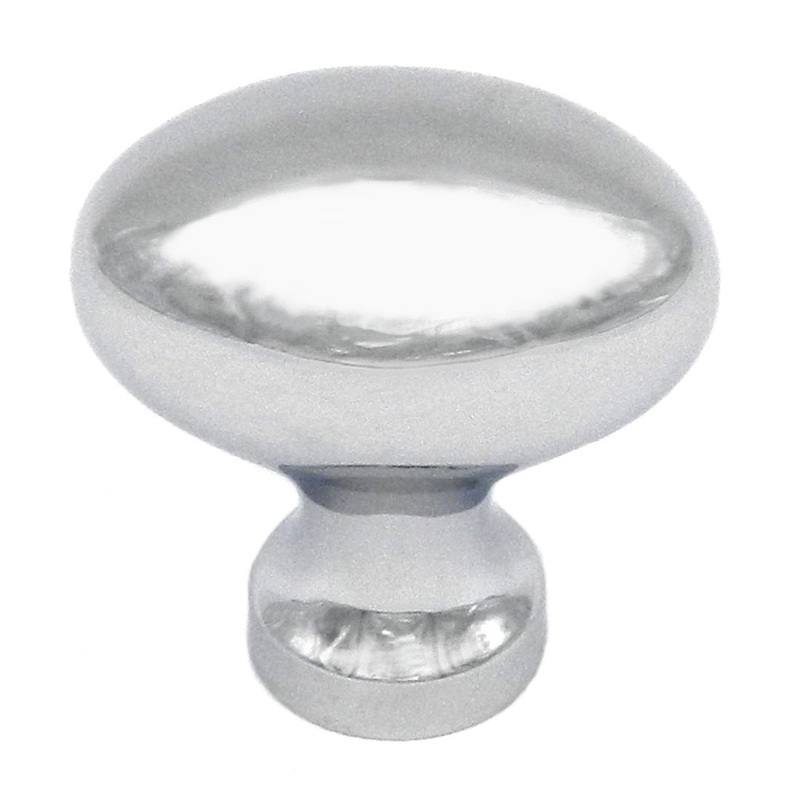 P9175-26 Polished Chrome 1 1/4 Oval Cabinet Knob Pulls Keeler Power and Beauty