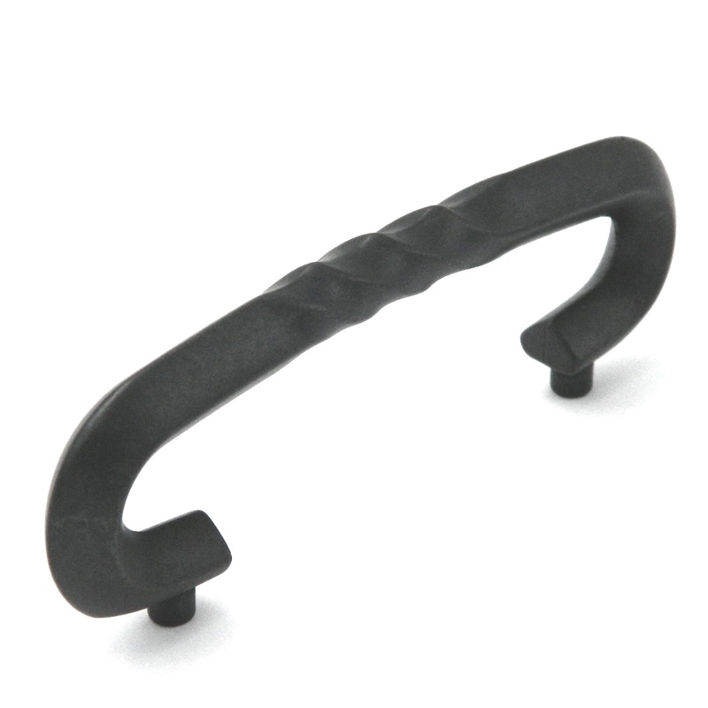 10 Pack Hickory Hardware Charleston Blacksmith Black Iron 3cc Cabinet Handle Pulls PA1323-BI