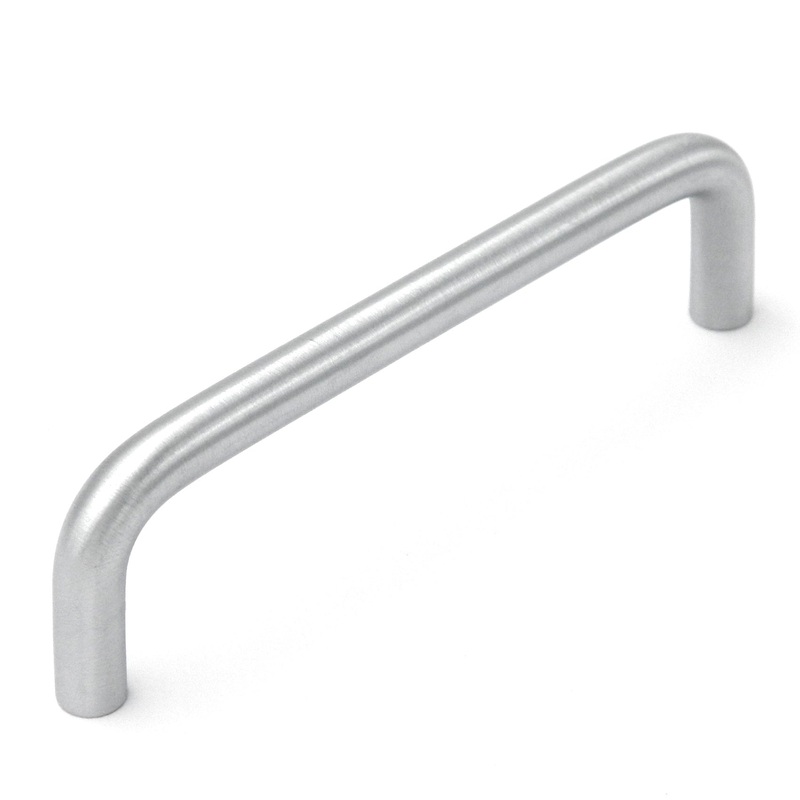 10 Pack Keeler 4cc Solid Brass Cabinet Wire Pull Handles PW355-26D Satin Chrome