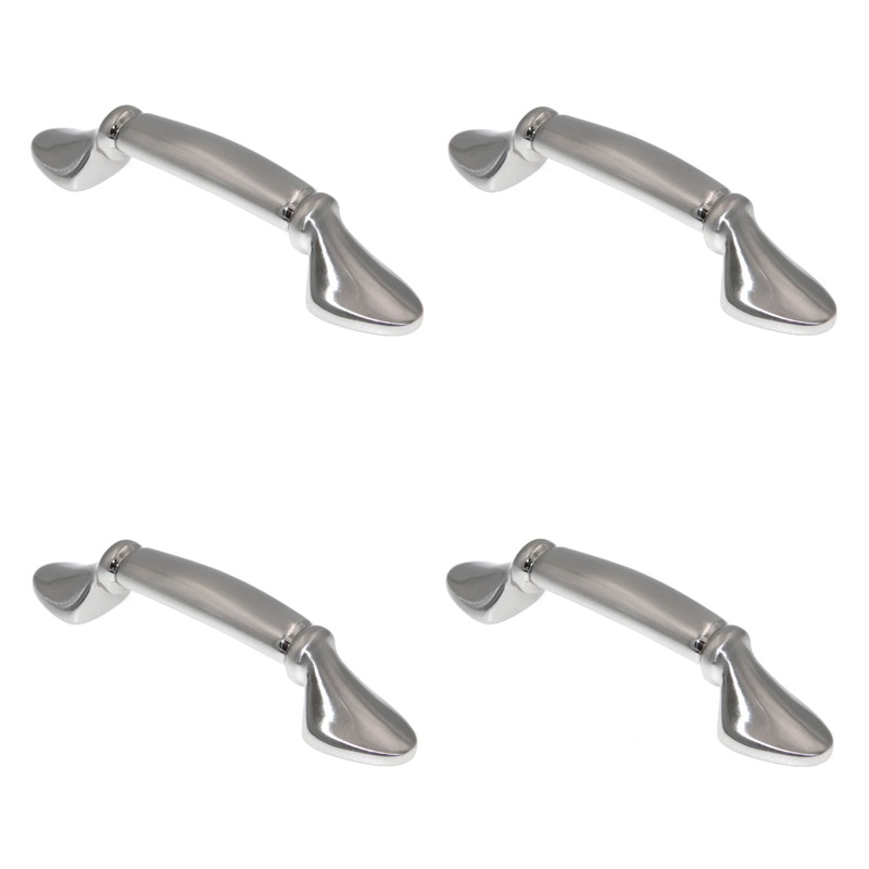 4 Pack Amerock BP981-G9 Sterling Nickel 3cc Arch Cabinet Handle Pulls Allison