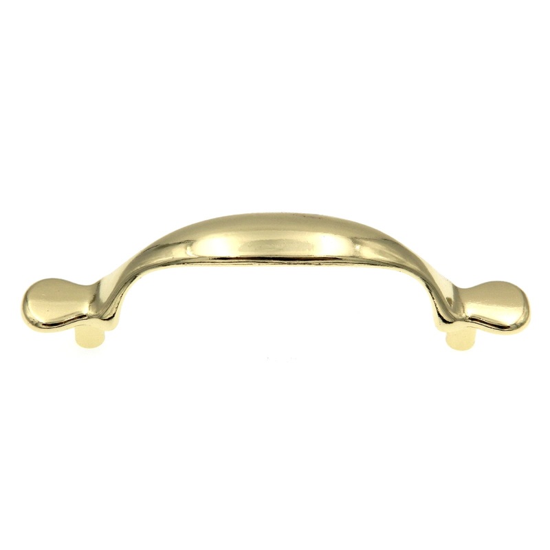 Amerock Allison 170PB Polished Brass 3cc Arch Smooth Cabinet Handle Pull