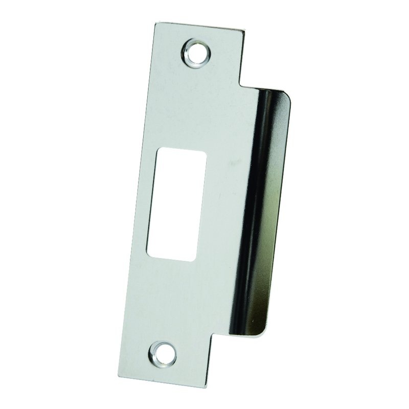 Chrome 3 7/8 Large Lip Door Strike 1036 Hickory Hardware