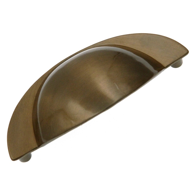 Hickory Hardware Eclipse Satin Bronze 3cc Drawer Cup Pull P344-SBZ