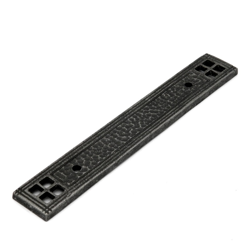 Hickory Hardware Kingston Old English Pewter 3 3/4cc (96mm) Handle Backplate M680
