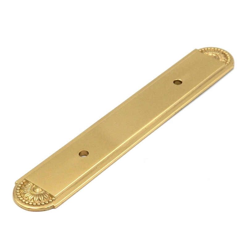 Hickory Hardware Savannah Polished Brass Solid Brass 3cc Pull Backplate F39