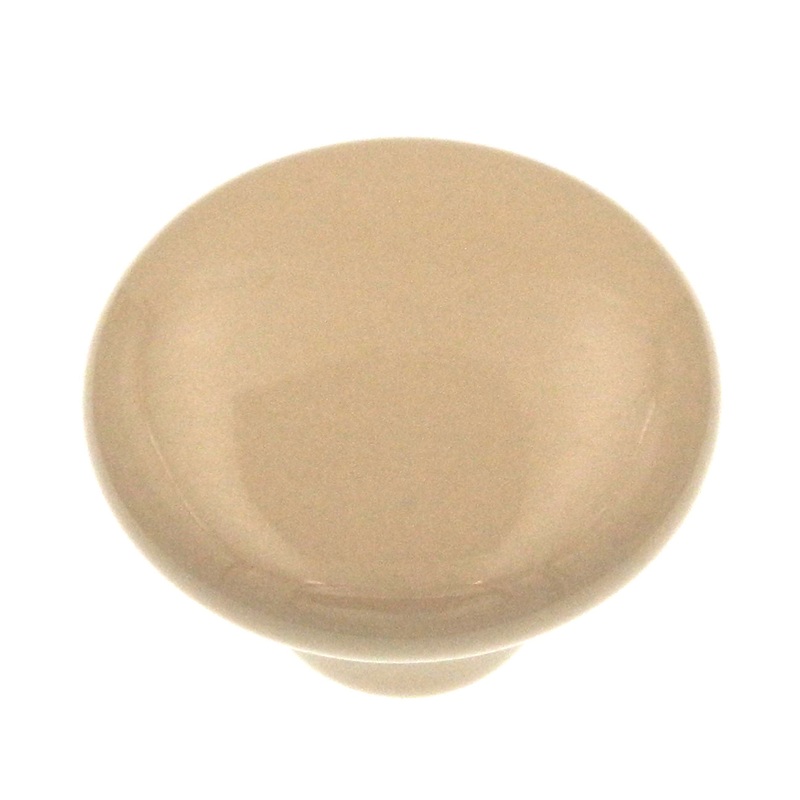 Hickory Hardware Tranquility Almond Round 1 1/2 Porcelain Cabinet Knob P29-AD