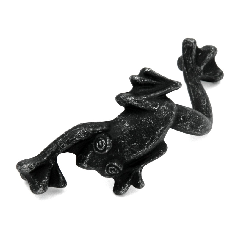 Hickory Rainforest 3cc Vibra Pewter Frog Cabinet Handle Pull PA1521-VP