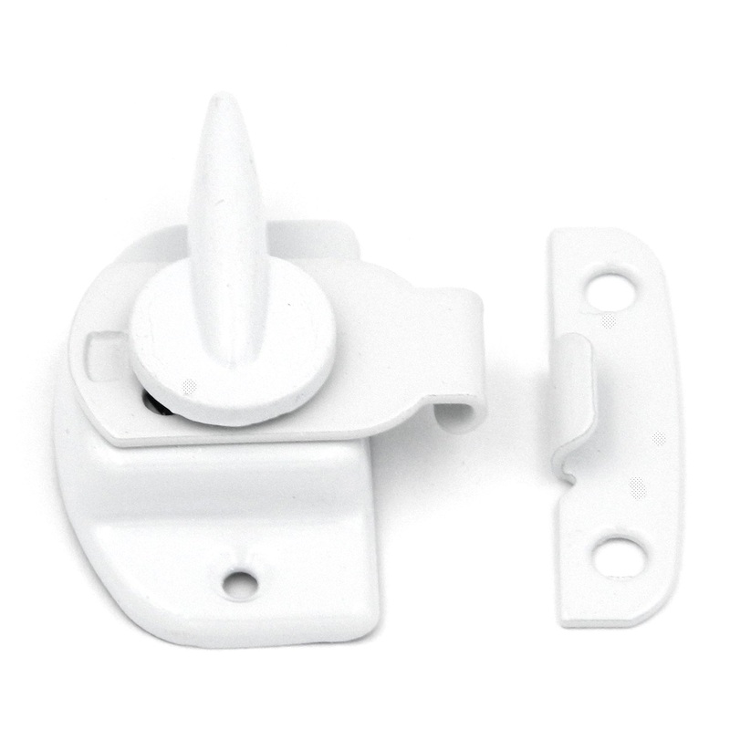 P1443 White 2 1/4 Clamp-Tight Window Sash Lock Belwith Hardware Products