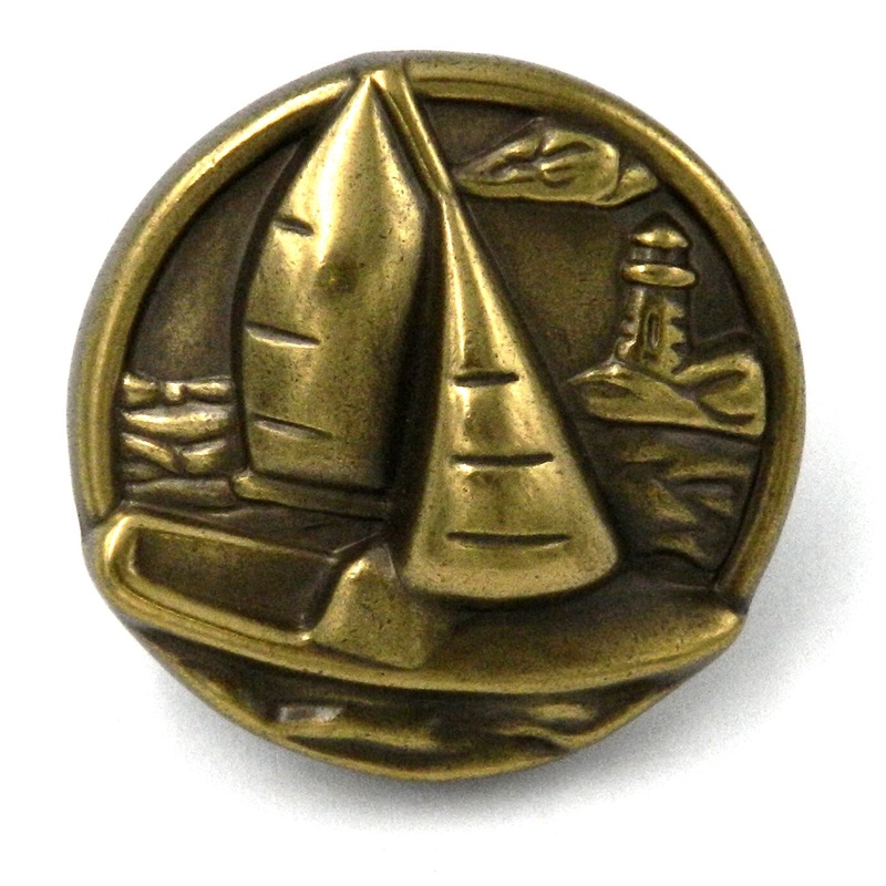 PA1812-WA Windsor Antique 1.5 Sailboat Cabinet Knob Pulls Hickory South Seas