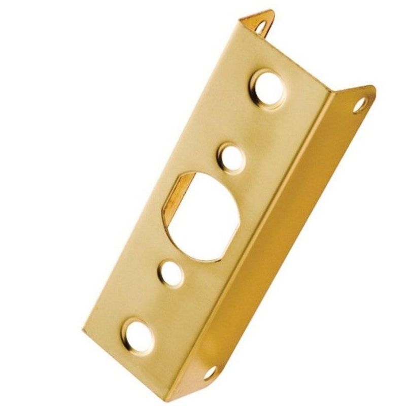 Polished Brass Solid Brass 1 3/4 Door Edge Guard 2020-PB Hickory