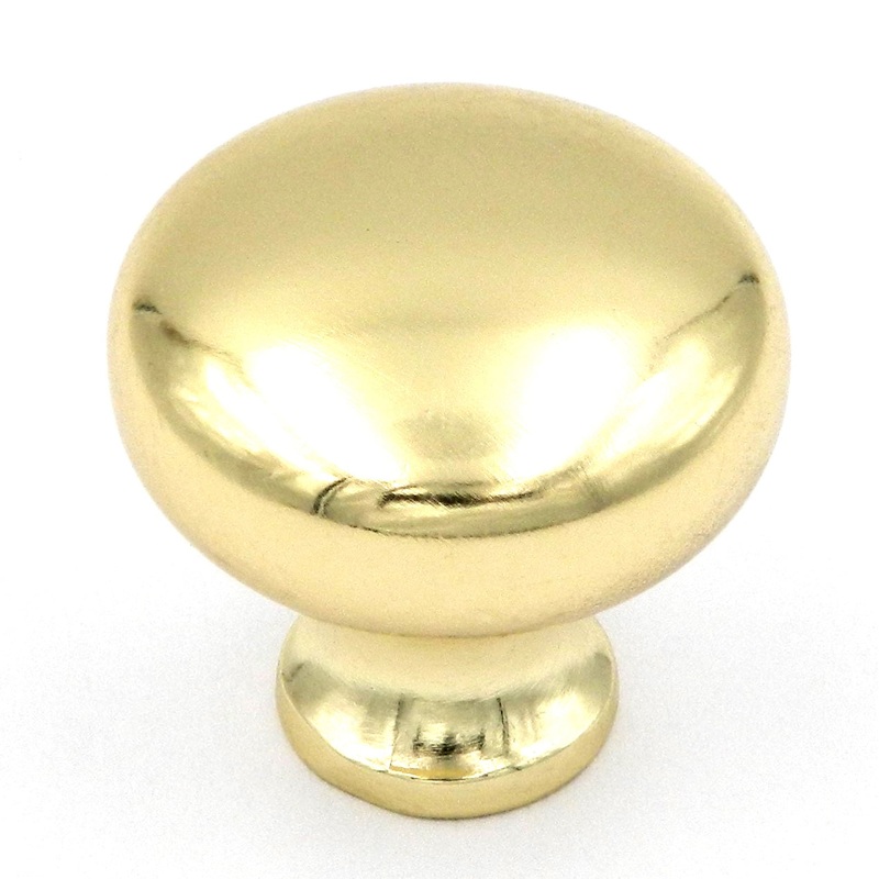 5 Pack of Ultra Designer’s Edge Polished Brass Round 1 1/4 Knobs 98599