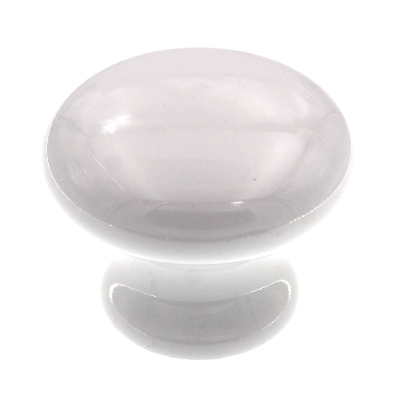 Amerock Allison White Ceramic 1 1/2 Round Cabinet Knob BP5322-54