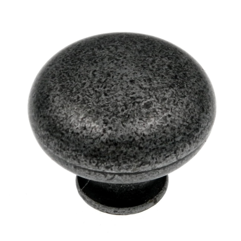 Amerock Allison Wrought Iron Designer 1 1/4 Round Cabinet Knob BP771-WI