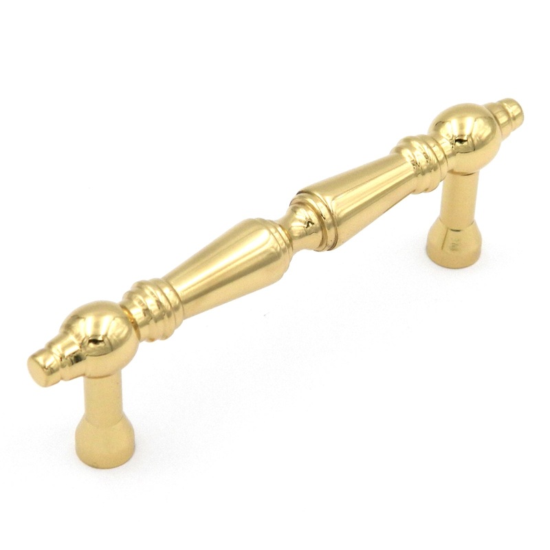 Amerock Bright Brass Solid Brass 3cc Elegant Bar Pull BP1453-3